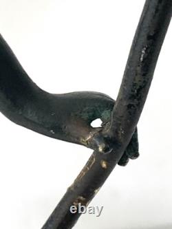 Statue Sculpture Danseuse nue Style Art Deco Art Nouveau Bronze Signée E. Urbain