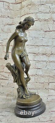 Statue Sculpture Diane Chasseresse Art Déco Style Nouveau Bronze