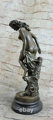 Statue Sculpture Diane Chasseresse Art Déco Style Nouveau Bronze