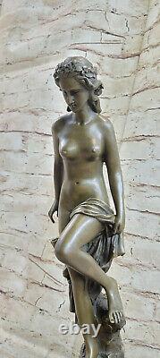 Statue Sculpture Diane Chasseresse Art Déco Style Nouveau Bronze