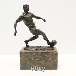 Statue Sculpture Football Style Art Deco Style Art Nouveau Bronze massif Signe