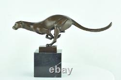 Statue Sculpture Guepard Animalier Style Art Deco Style Art Nouveau Bronze massi