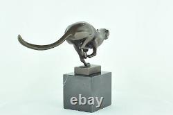 Statue Sculpture Guepard Animalier Style Art Deco Style Art Nouveau Bronze massi