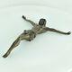 Statue Sculpture Jesus-christ Style Art Deco Bronze Massif