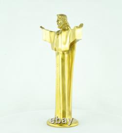 Statue Sculpture Jesus-Christ Style Art Deco Style Art Nouveau Bronze massif Statue Sculpture Jesus-Christ Style Art Deco Style Art Nouveau Bronze massif