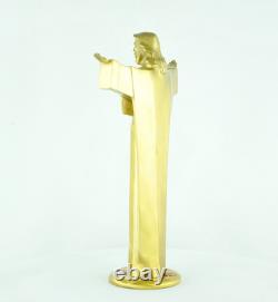 Statue Sculpture Jesus-Christ Style Art Deco Style Art Nouveau Bronze massif