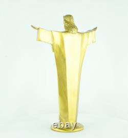 Statue Sculpture Jesus-Christ Style Art Deco Style Art Nouveau Bronze massif