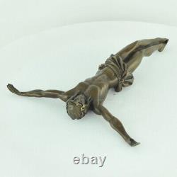 Statue Sculpture Jesus-Christ Style Art Deco Style Art Nouveau Bronze massif