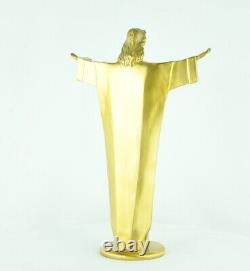 Statue Sculpture Jesus-Christ Style Art Deco Style Art Nouveau Bronze massif