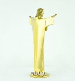 Statue Sculpture Jesus-Christ Style Art Deco Style Art Nouveau Bronze massif