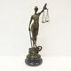 Statue Sculpture La Justice Themis Style Art Deco Style Art Nouveau Bronze Massi