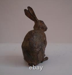 Statue Sculpture Lapin Lievre Animalier Chasse Style Art Deco Style Art Nouveau