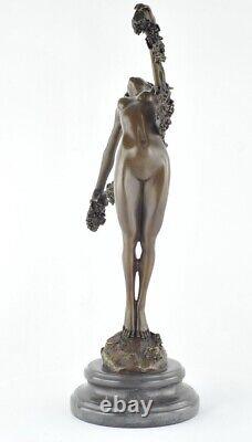 Statue Sculpture Nue Danseuse Sexy Style Art Deco Style Art Nouveau Bronze massi