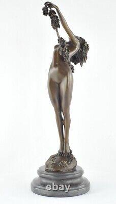 Statue Sculpture Nue Danseuse Sexy Style Art Deco Style Art Nouveau Bronze massi