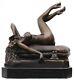Statue érotisme Art Téléphone De Bronze Sculpture Figurine 23cm