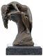 Statue Femme érotisme Art De Bronze Sculpture Figurine 17cm