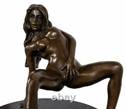 Statue femme érotisme art de bronze sculpture figurine 18cm
