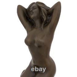 Statue femme érotisme art de bronze sculpture figurine 21cm