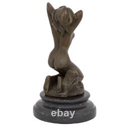 Statue femme érotisme art de bronze sculpture figurine 21cm