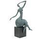 Statue Femme érotisme Art De Bronze Sculpture Figurine 42cm