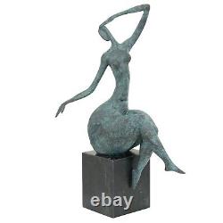 Statue femme érotisme art de bronze sculpture figurine 42cm