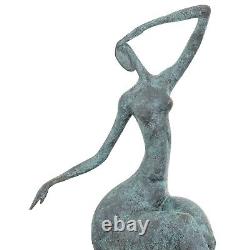 Statue femme érotisme art de bronze sculpture figurine 42cm