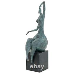 Statue femme érotisme art de bronze sculpture figurine 42cm