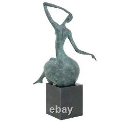 Statue femme érotisme art de bronze sculpture figurine 42cm