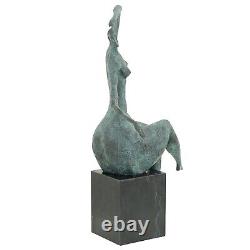 Statue femme érotisme art de bronze sculpture figurine 42cm