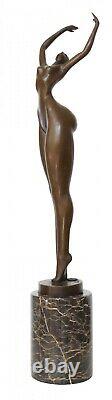 Statue femme érotisme art de bronze sculpture figurine 48cm