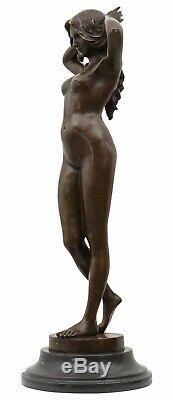Statue femme érotisme art de bronze sculpture figurine 78cm