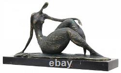 Statue femme l'érotisme l'art de bronze sculpture figurine 44cm