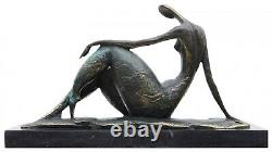 Statue femme l'érotisme l'art de bronze sculpture figurine 44cm