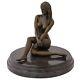 Statue L'érotisme L'art Femme De Bronze Sculpture Figurine 19cm