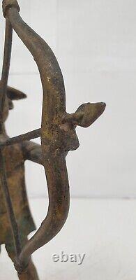 Statue sculpture bronze signé mamadou dlg Dermé Morou Burkina Faso art africain