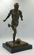 Statue Sculpture Footballeur Bronze Regule Font D Art Marbre
