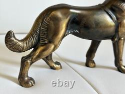 Statuette chien bronze vintage 20? Cm déco art animalier rare