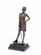 Statuette D´escrimeuse D´après Ferdinand Preiss Style Art Déco Bronze