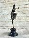 Style Art Nouveauchiparusbreloque Danseuse Musée Qualité Bronze Sculpture
