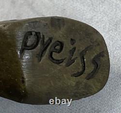 Substantiel Superbe Érotique Nu Bronze Statue Figurine Sculpture Art Déco Statue