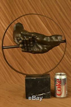 Superbe Abstrait Contemporain Pure Bronze Sculpture Moderne Art par Figurine