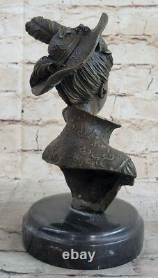 Superbe Et Rare Sculpture En Bronze Art Déco Nouveau Iris De Gerome À Vendre