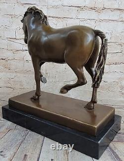 Tang Cheval Par Barye Art Déco Moderne Bronze Sculpture Figurine Fonte de