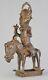 Très Joli Cavalier Statue Bronze Du Benin African Tribal Art Africain Sculpture