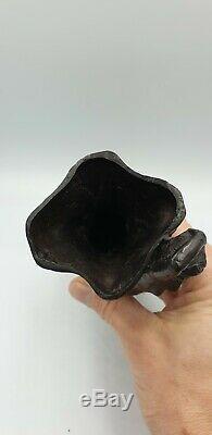 Vase Sculpture Suzanne BIZARD fee nymphe bronze art deco 1930 régule fonte d art