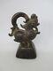 Vieux Art Asiatique Sculpture En Bronze Opiumgewicht Comme Dragon