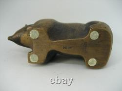 Vieux Klaus Börner Art Design Bronze Ours Sculpture Abruzzenbär Avec Signature