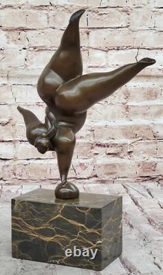 Vintage Bronze Sculpture Abstrait Mi Siècle Moderne Nu Moderniste Art Solde Nr