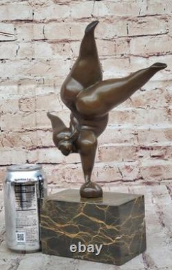 Vintage Bronze Sculpture Abstrait Mi Siècle Moderne Nu Moderniste Art Solde Nr