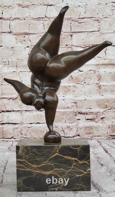 Vintage Bronze Sculpture Abstrait Mi Siècle Moderne Nu Moderniste Art Solde Nr